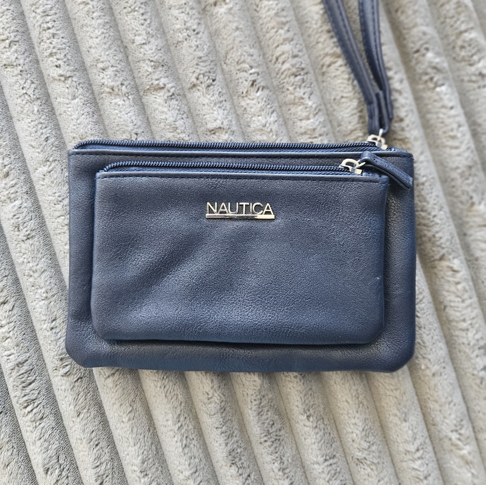 Nautica Dark Blue Clutch with Tassel